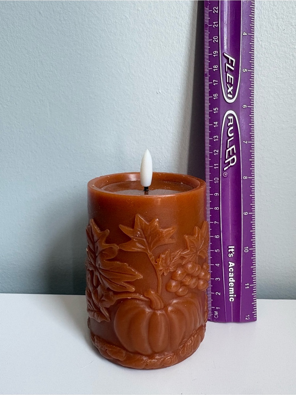 🎃 Ashland Fall LED Wax Candle – Pumpkin Autumn Décor 🍂